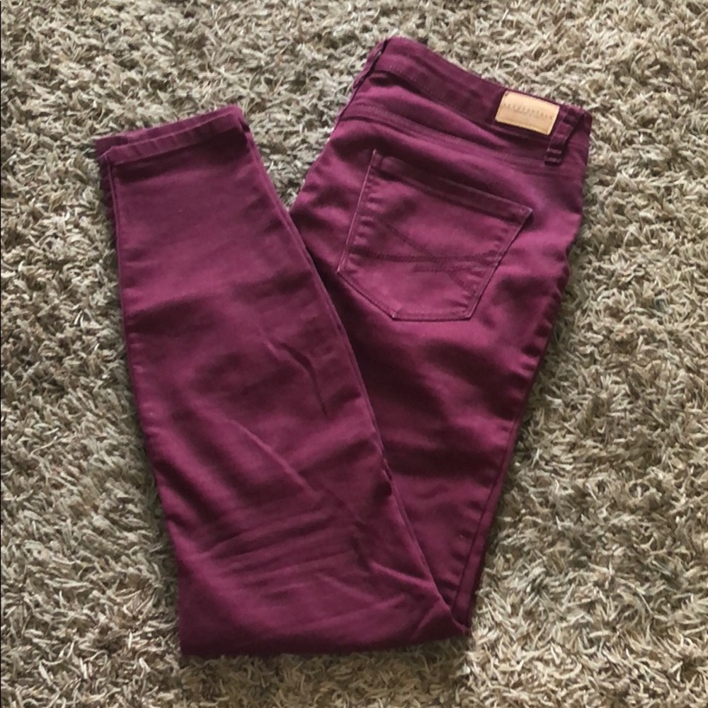 Maroon Aeropostal Jeggings